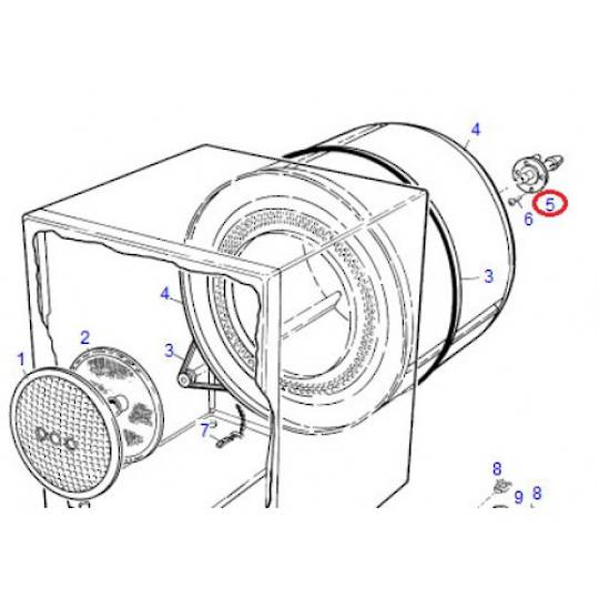 Simpson Dryer Support Bush Spigot Kit Filter Holder Rear 0012377009K