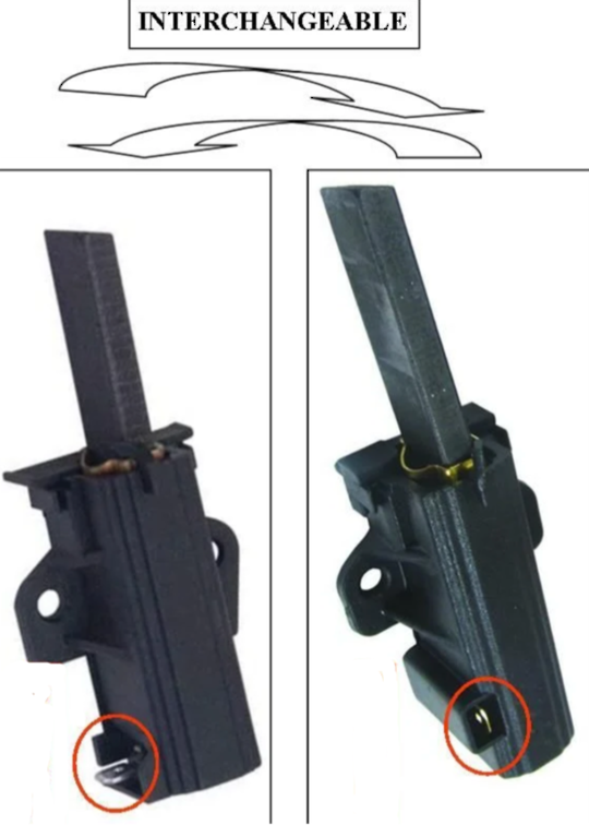 Electrolux AEG Bosch Indesit Westinghouse Washing Machine Motor Brush Set of 2 PA66-GF