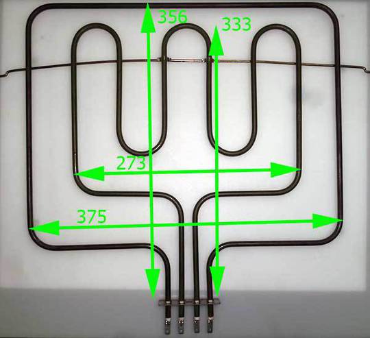 Classique Homeking Baumatic Nouveau Parmco Oven Upper Grill Element CLFSC60, CLFSG60W, CLFSG60SS, 900030