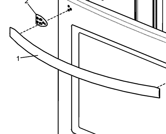 Westinghouse Oven Door Handle 4U613W, 4U612W, 4U600W