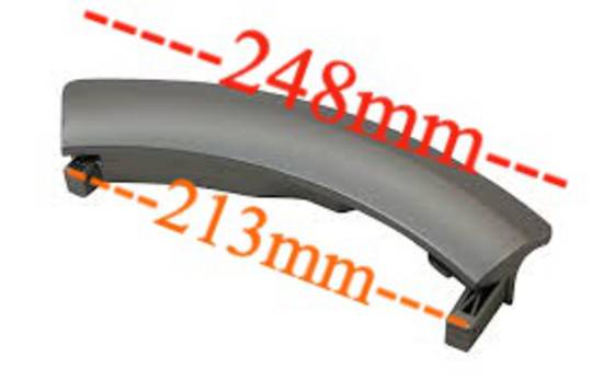 Bosch Washing Machine Door Handle WAS32741AU/18 Silver, Logixx 8 Sensitive 00751791