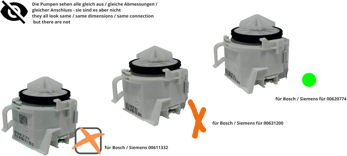 Bosch Dishwasher Drain Pump Original 00620774