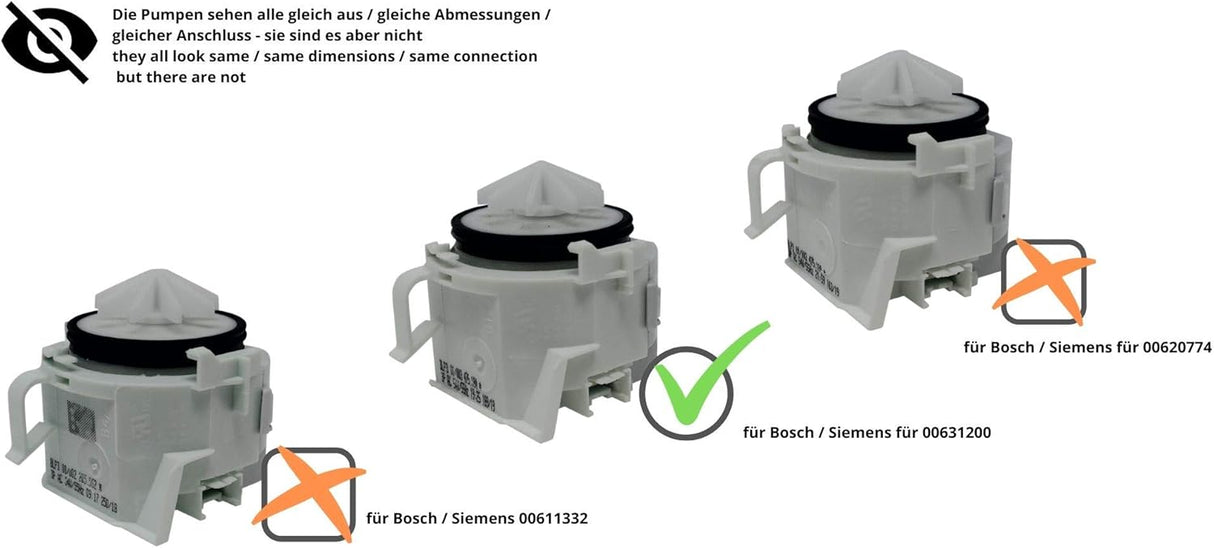 Bosch Siemens Dishwasher Drain Pump Original