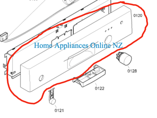 Bosch Dishwasher Control Panel SGU53E15AU/14