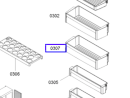 Bosch Fridge Bottle Shelf 4th From Top 0307