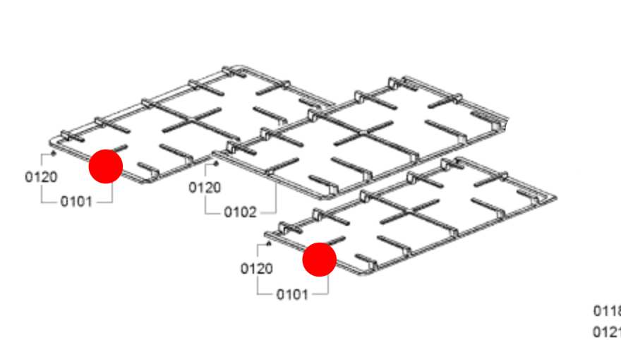 Bosch Or Smeg Oven Trivet Left or Right