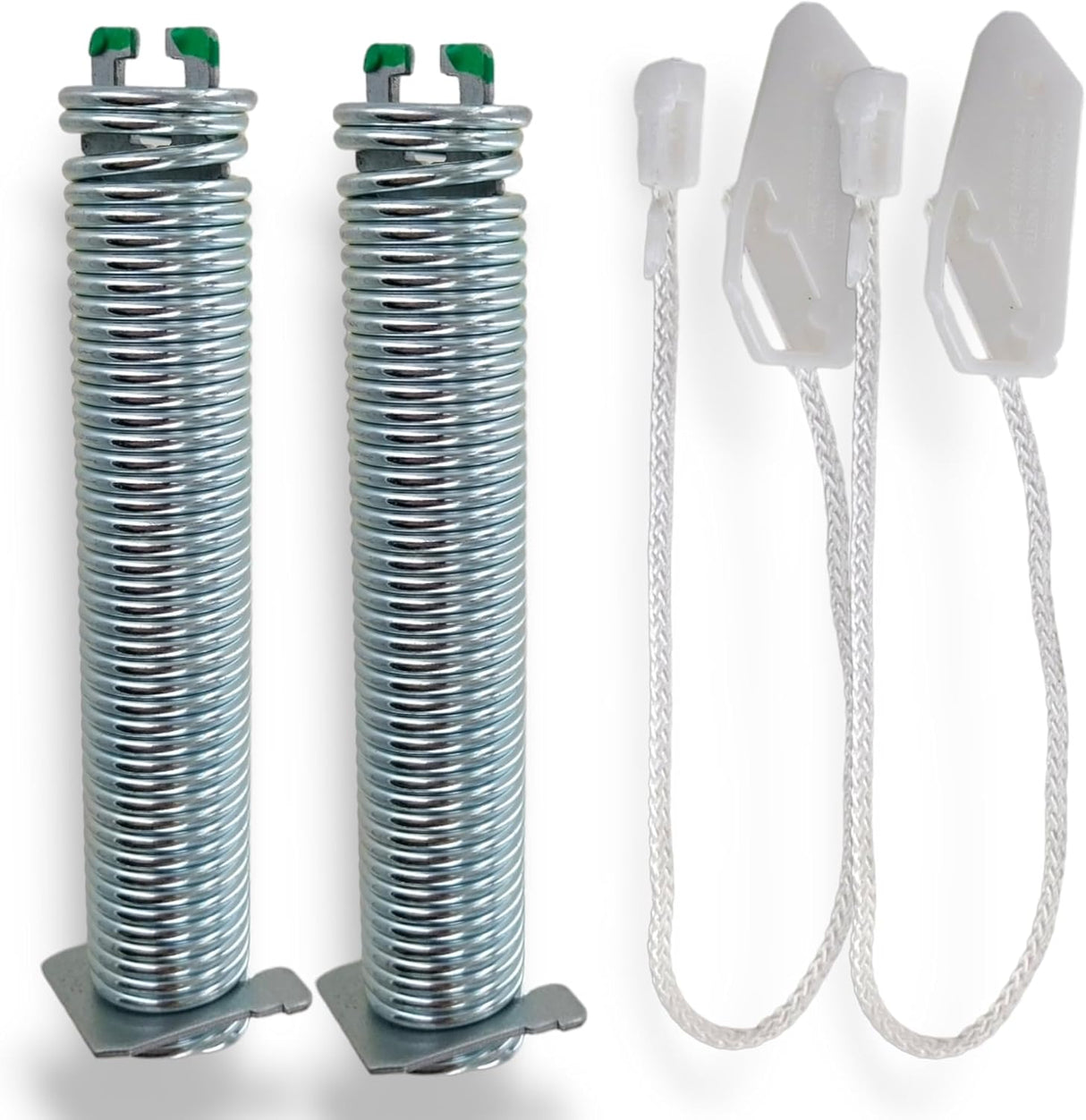 Bosch Dishwasher Door Hinge Rope 2 Springs + 2 Cords Kit green end