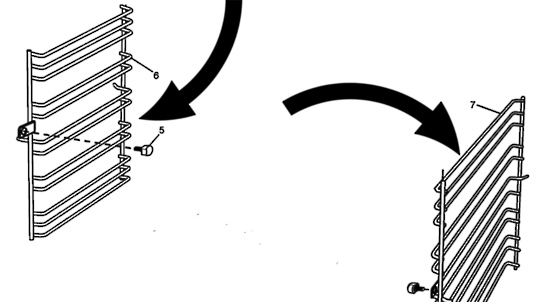 Simpson Westinghouse Oven Side Rack Left and