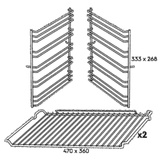 Simpson Westinghouse Oven Wire Rack and Side Rack Complete Version 2