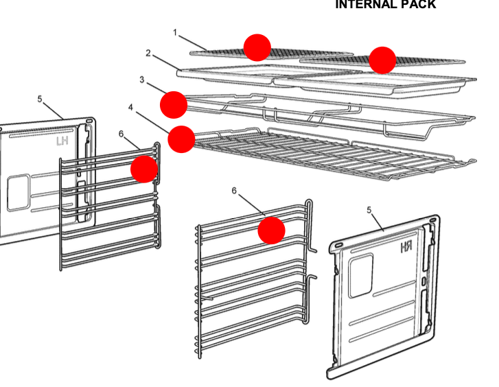 Westinghouse Oven Wire Rack Set 0625001342