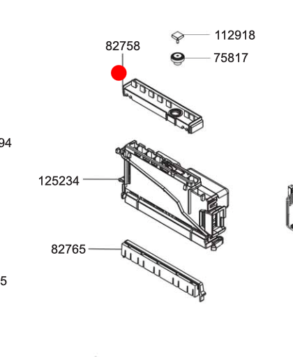 Smeg Dishwasher Programmer visor Lens 769350140