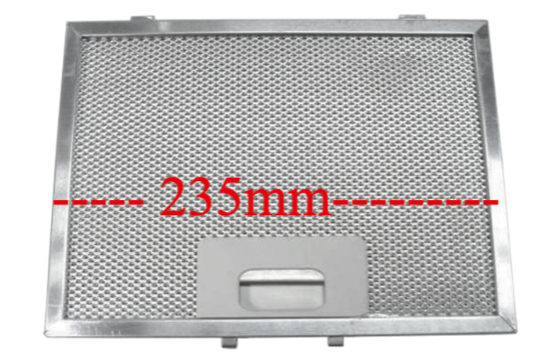 Smeg Rangehood Filter 235 x 170mm for P580, P580.1, P580.2, P580.3, P580.4 models