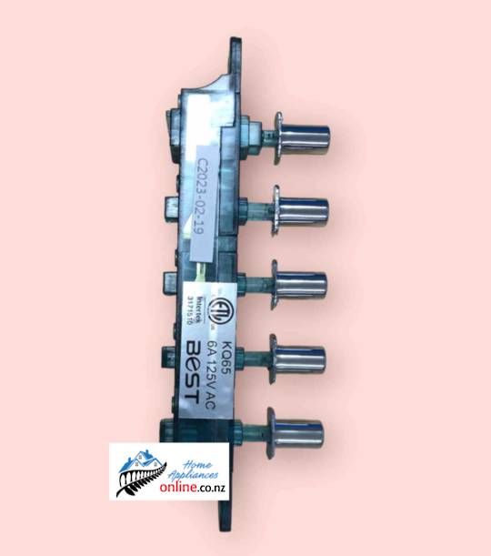 Robinhood Rangehood Light Switch Fan Switch RPB3CL6SS, RPB3CL6WH RPB3CL9SS, RPB3CL9WH