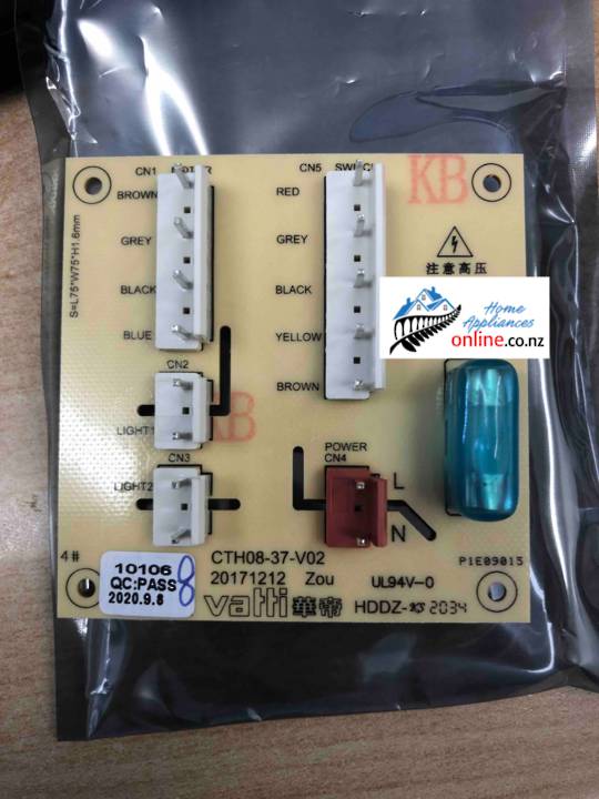 Robinhood Rangehood Pcb Switch RPB3CL6SS/WH (520MM), RPB3CL9SS/WH