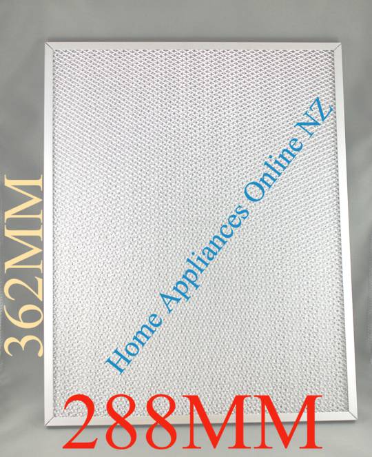 Robinhood Rangehood Aluminium Filter 362.5mm x 286mm Alto, RA61SS, RA61WH, RCB2AH6SS, RCB2AH6WH, RCB2AH6 RCB600, RCB900. 03793