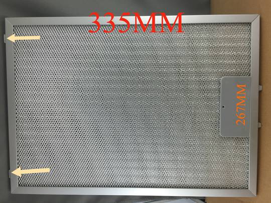 Fisher Paykel Rangehood Aluminium Filter 335mm x 267mm RH600CR, RH600CRC, RH900C, RH900CB, RH900CM, RH900CR, RH900CQ, RH900CRC, RH1202CR