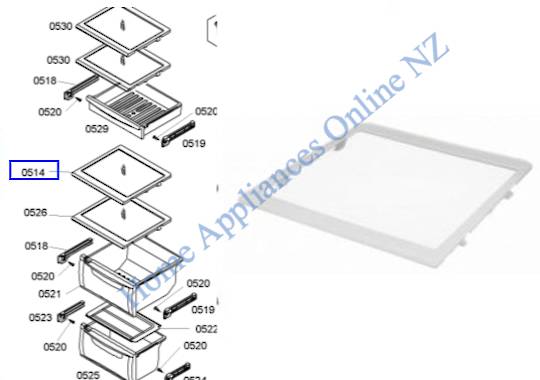 Bosch Glass Top Or 3RD Shelf From