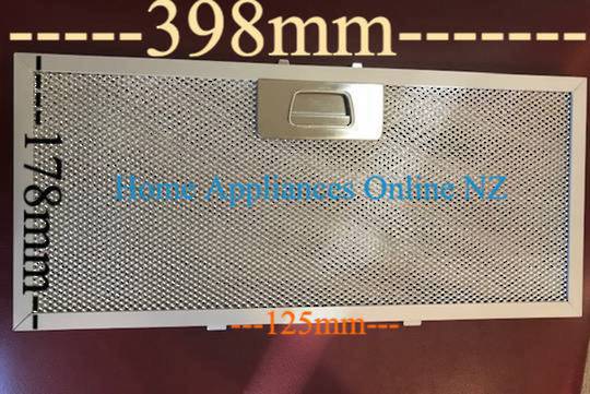 Fisher & Paykel Robinhood Rangehood Aluminium Filter 398mm x 178mm