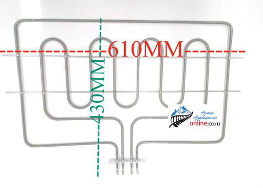 Delonghi Whirlpool Oven Top Grill Element AMI9R/3, DMFPS901, DMFPS901B, FP1011, 1170000550