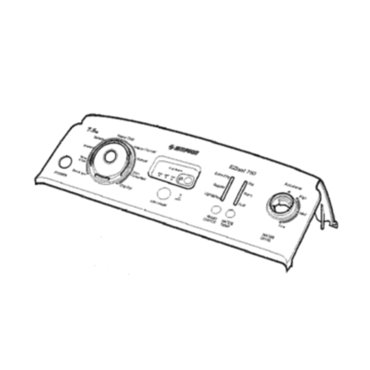 Simpson Top Loader Washing Machine Control Panel