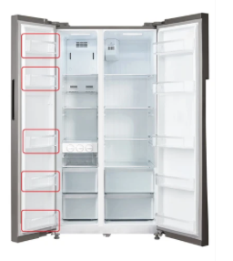 Midea Freezer Door Shelf Small Tray 12131000005683 – MERS530FGE02, MDRS678FGF02