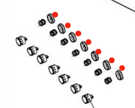 Omega Oven Knob Bezel Only OF6146WB, OF604IX,