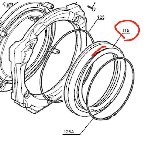 Electrolux Washing Machine Door Seal Gasket EWF14013, ****724646