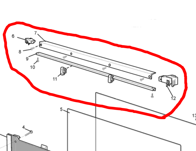 Westinghouse Oven Door Top Vent Plastic Kit WFE914SC
