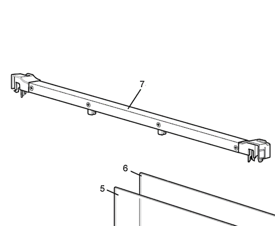 Westinghouse Oven Door Top Vent Plastic Kit WFE914SC