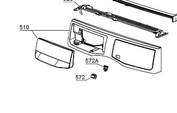 Simpson Washing Machine Control Panel SWF7025EQWA PNC: 914900776 00