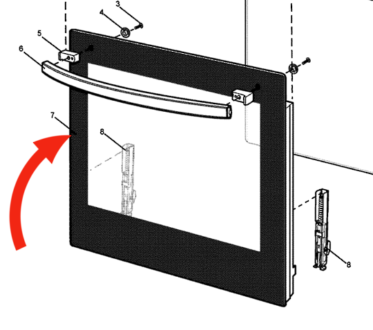 Westinghouse Oven Outer Door Glass Only Pnc