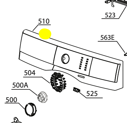 Electrolux Washing Machine Control Panel EWF9042R7WB 91490093302 91490093301