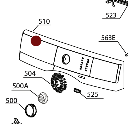 Electrolux Washing Machine Control Panel EWF1042R7WB