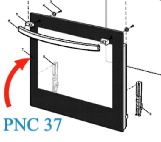 Westinghouse Oven Outer Door Glass Only Pnc