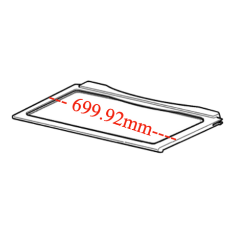Electrolux Fridge Glass Shelf Uppereh E5167SB, 699.92