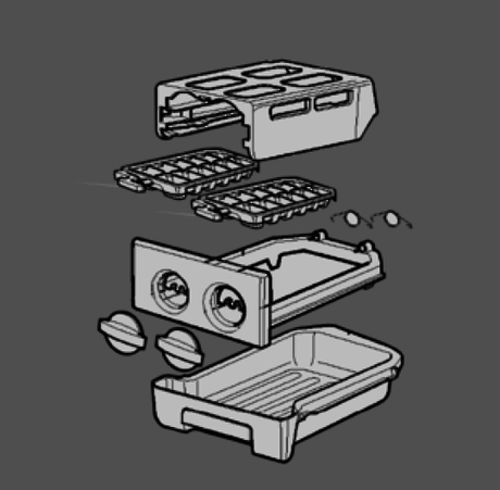 Electrolux Westinghouse Fridge Ice Cube Tray Assy