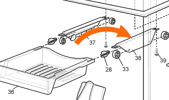 Westinghouse Deli Bin Runner Right Side