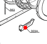 Electrolux Drain Pump Cover Door Flap Covering Filter