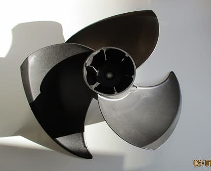 Daikin Air Conditioner Outdoor Fan Blade (3-Blade, Black) - Genuine