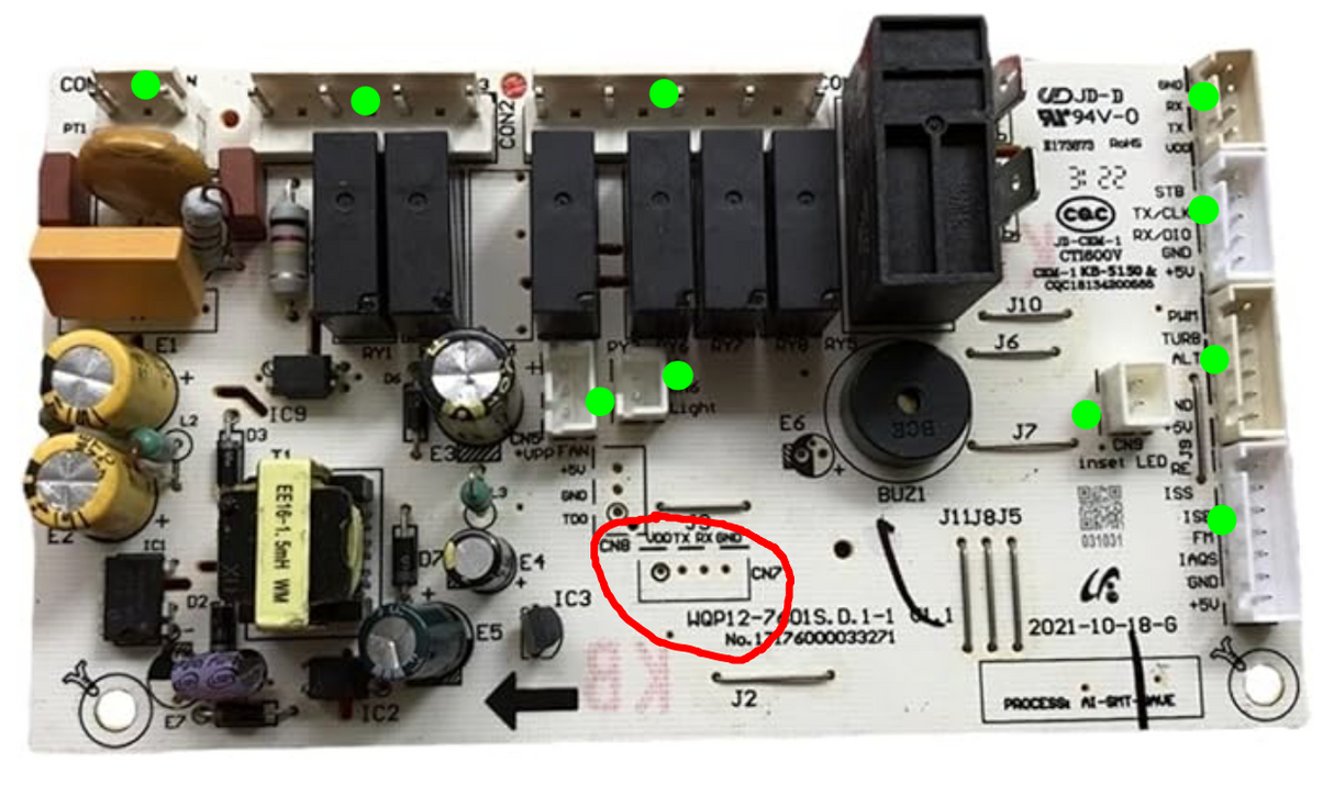 Parmco Dishwasher Main Pcb WQP12-7601S. D.1-1 17176000033271