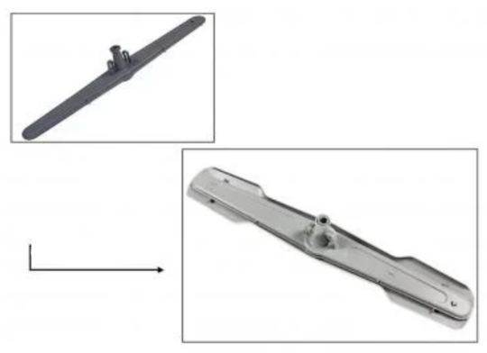 Original Beko Dishwasher Lower Spray Arm Bottom Spray Arm 1746100300