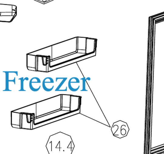 Robinhood Eurotech Freezer Door Top Or Low