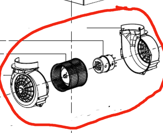 Arist Rangehood Motor Assy ACT90AX-L