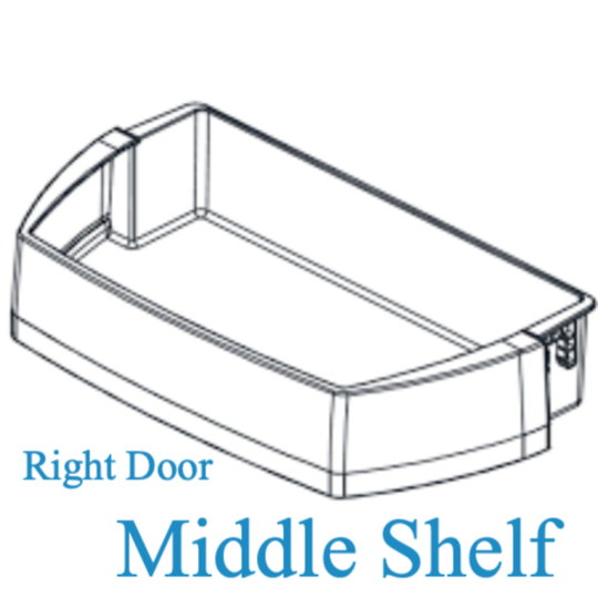 Westinghouse and Smeg Fridge Middle Shelf Right