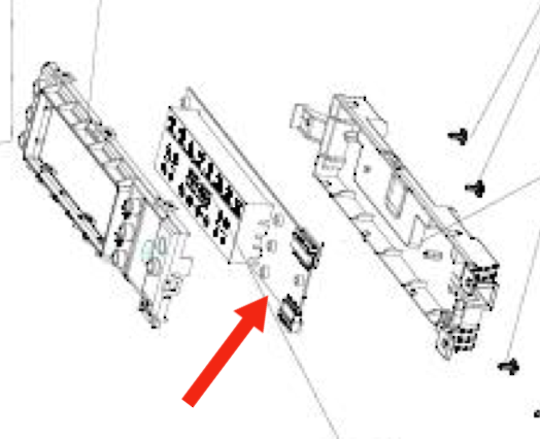 Westinghouse Dish Washer Pcb Display WSF67381S Pnc
