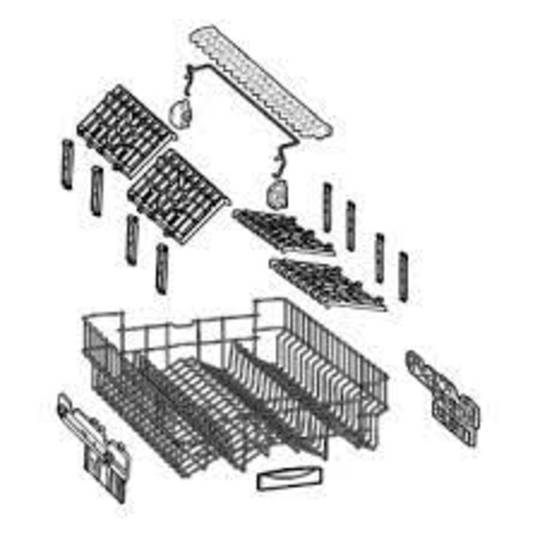 Westinghouse Dishwasher Upper Basket WSF67381S