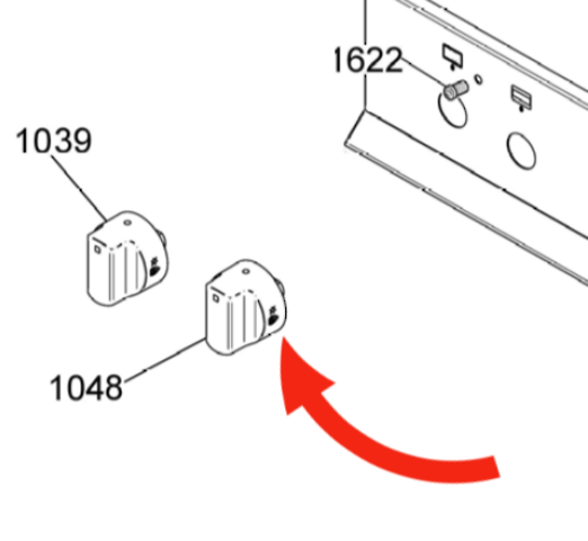 Omega Oven Selector Switch Knob OF991XP, OF691XP