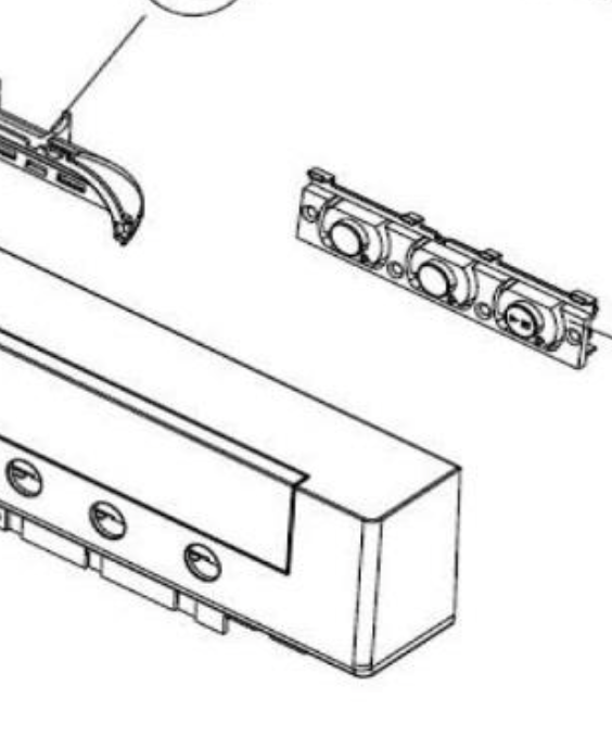 Westinghouse 3 Botton display Knob WSF6606X 94200122001 94200122000