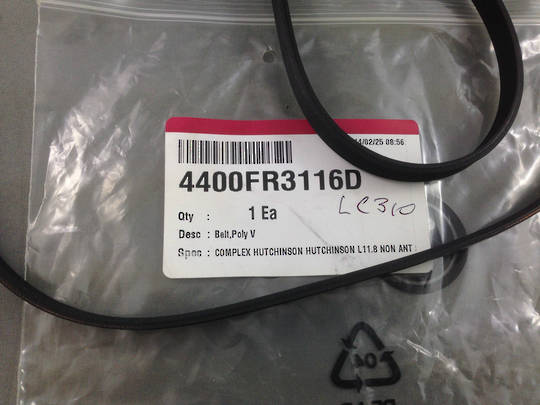 LG and Westinghouse Washing Machine Drive Belt