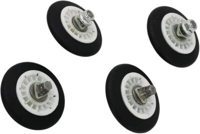 LG Dryer Roller Assembly Kit replacing Brass Bearing Type Roller Kit Of 4